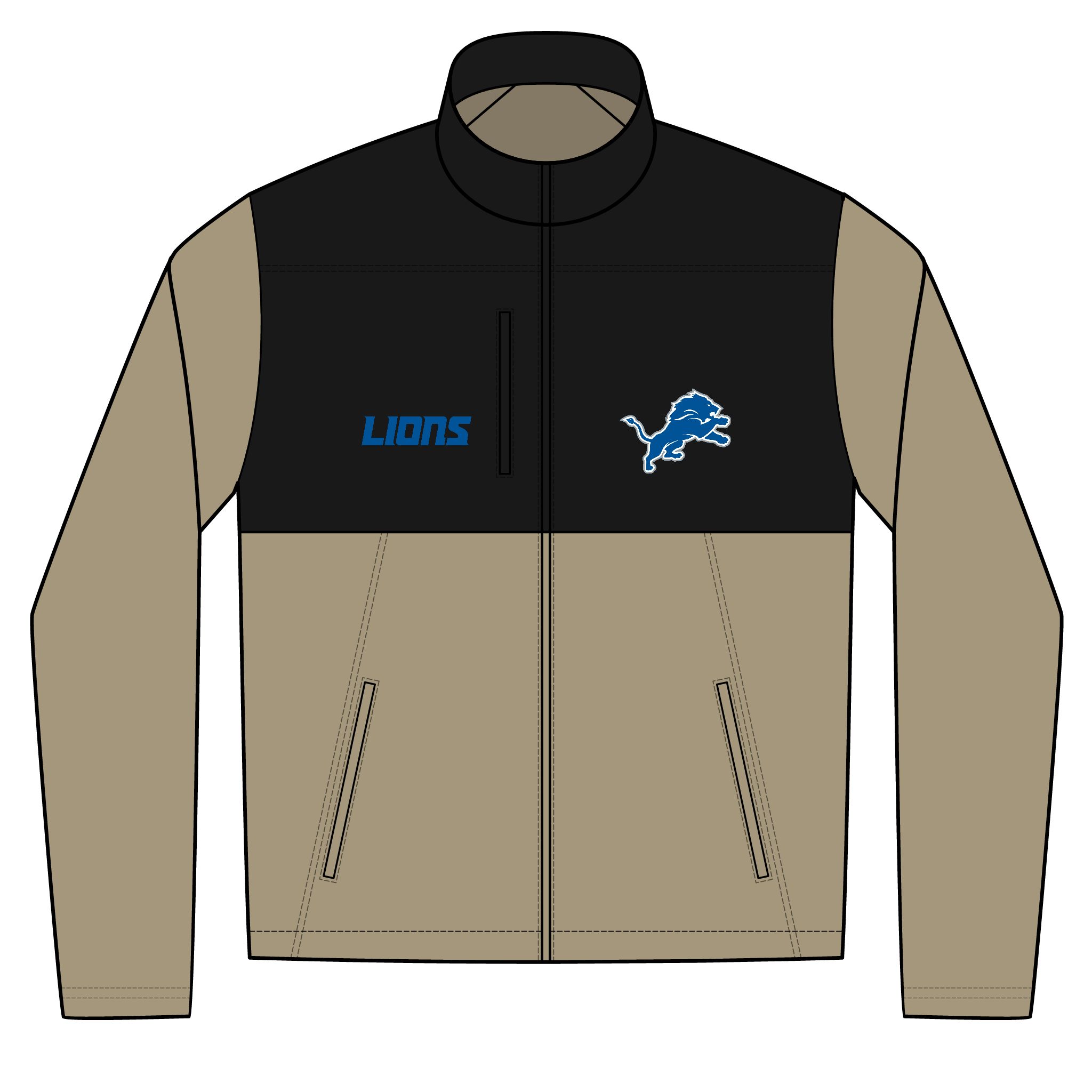Detroit Lions Unisex Realtree® Atlas Colorblock Soft Shell (Embroidery) - Image 2