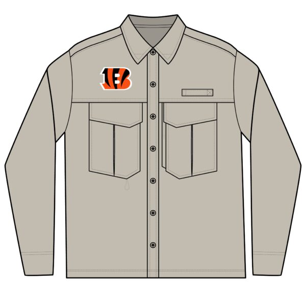 Cincinnati Bengals Men's Long Sleeve Eddie Bauer Performance Fishing Shirt
