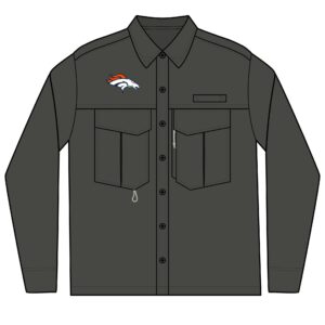 Denver Broncos Men's Long Sleeve Eddie Bauer Performance Fishing Shirt