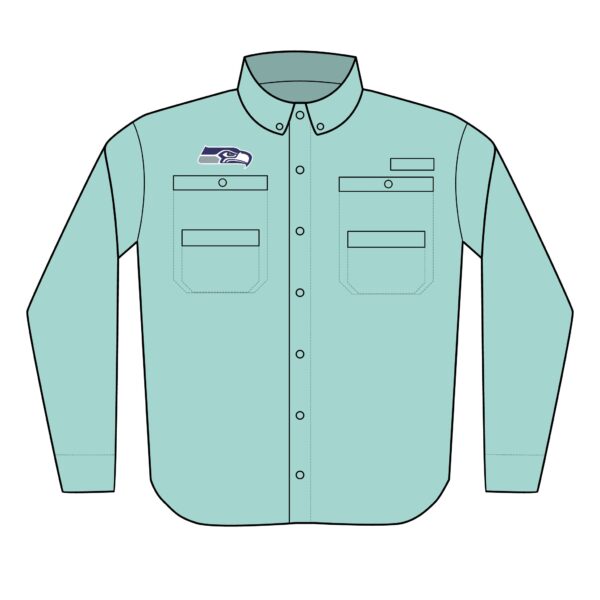 Seattle Seahawks Men's PFG Tamiami™ II Shirt (Embroidery) - Image 5