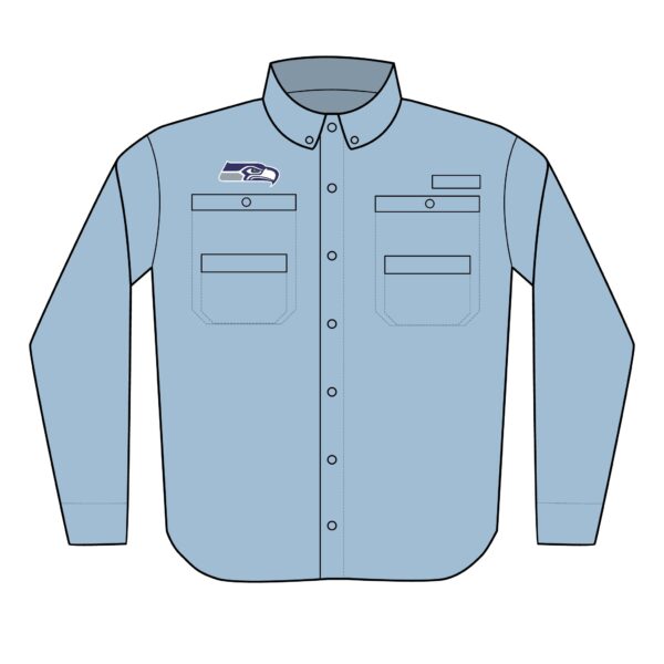 Seattle Seahawks Men's PFG Tamiami™ II Shirt (Embroidery) - Image 6