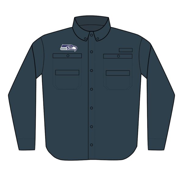 Seattle Seahawks Men's PFG Tamiami™ II Shirt (Embroidery) - Image 8