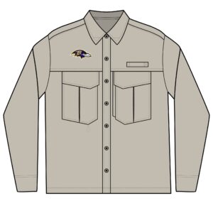 Baltimore Ravens Men's Long Sleeve Eddie Bauer Performance Fishing Shirt