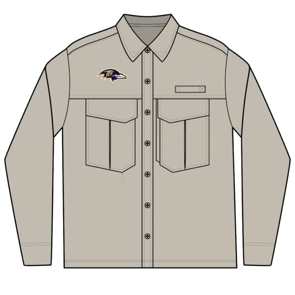Baltimore Ravens Men's Long Sleeve Eddie Bauer Performance Fishing Shirt