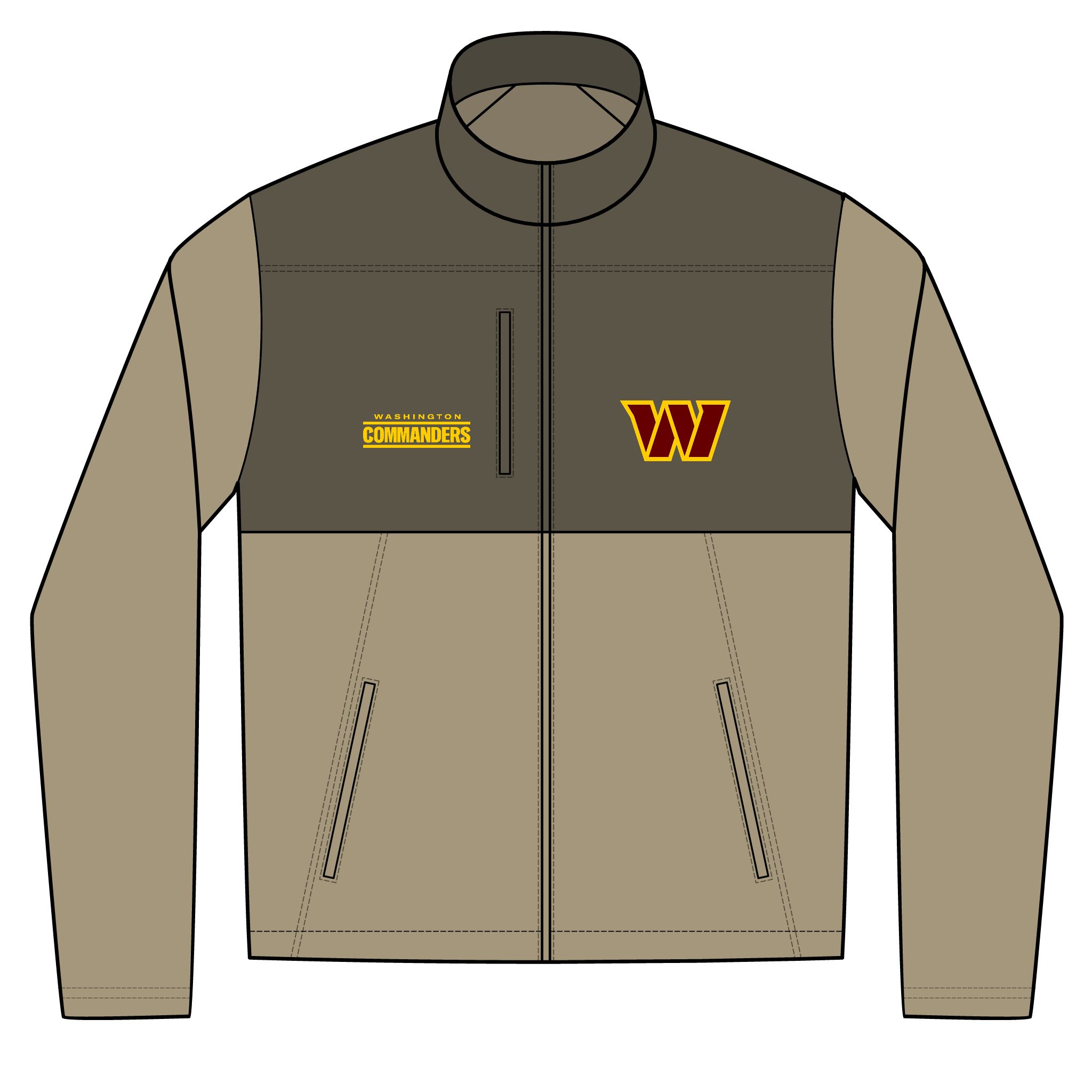 Washington Commanders Unisex Realtree® Atlas Colorblock Soft Shell (Embroidery) - Image 2