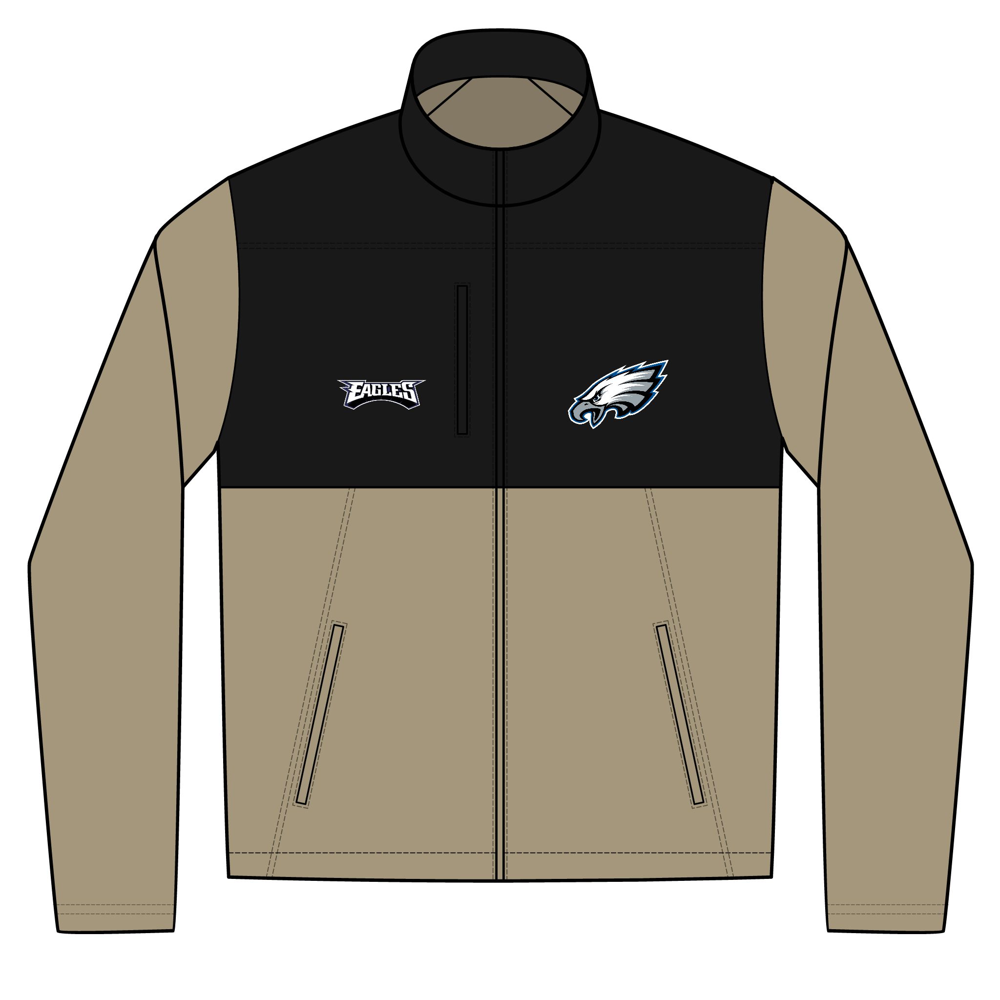Philadelphia Eagles Unisex Realtree® Atlas Colorblock Soft Shell (Embroidery)