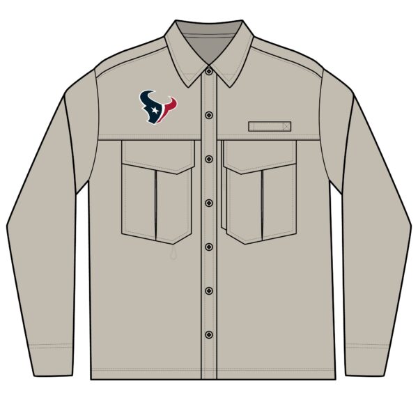 Houston Texans Men's Long Sleeve Eddie Bauer Performance Fishing Shirt