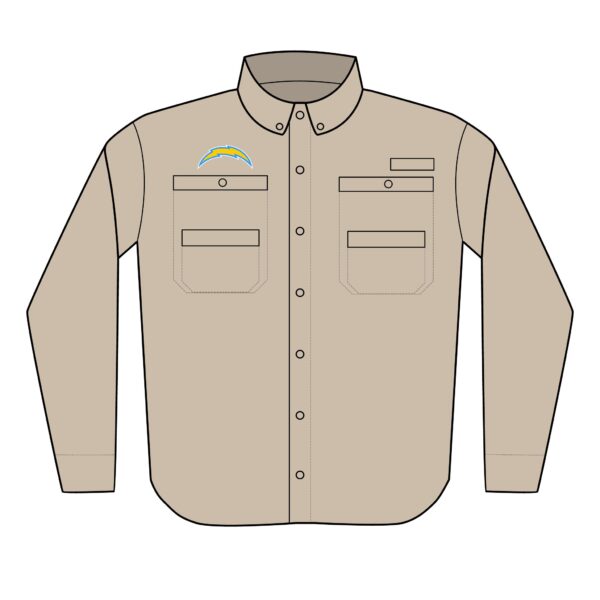Los Angeles Chargers Men's PFG Tamiami™ II Shirt (Embroidery) - Image 2