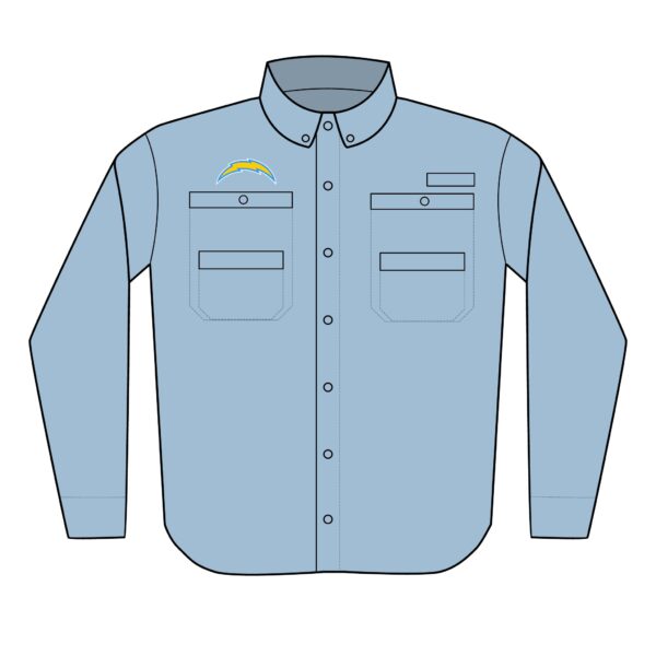 Los Angeles Chargers Men's PFG Tamiami™ II Shirt (Embroidery) - Image 3