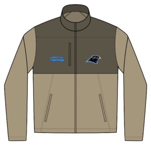 Carolina Panthers Vintage Unisex Realtree® Atlas Colorblock Soft Shell (Embroidery)