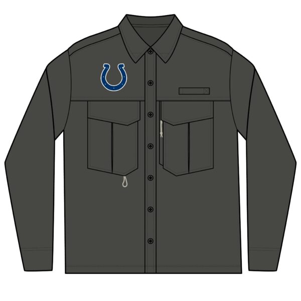 Indianapolis Colts Men's Long Sleeve Eddie Bauer Performance Fishing Shirt - Image 2