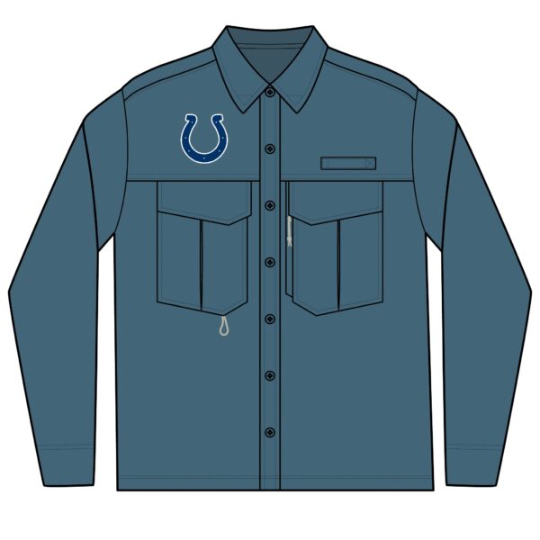Indianapolis Colts Men's Long Sleeve Eddie Bauer Performance Fishing Shirt - Image 3