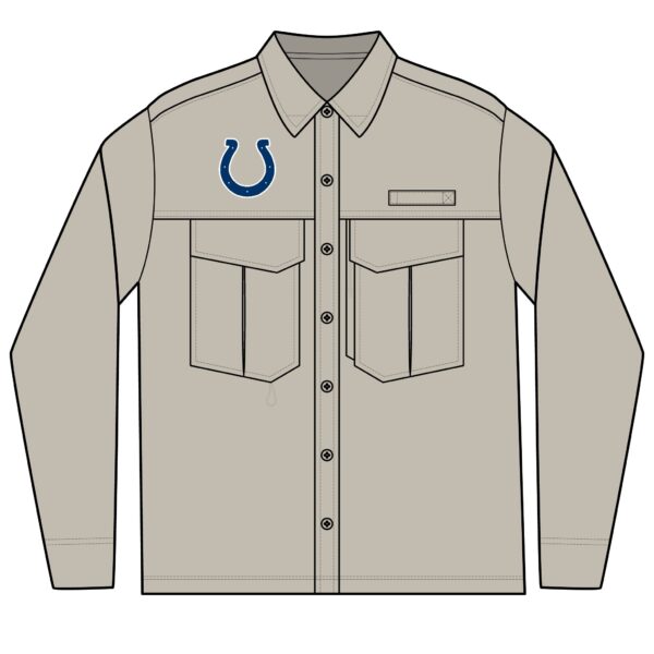 Indianapolis Colts Men's Long Sleeve Eddie Bauer Performance Fishing Shirt