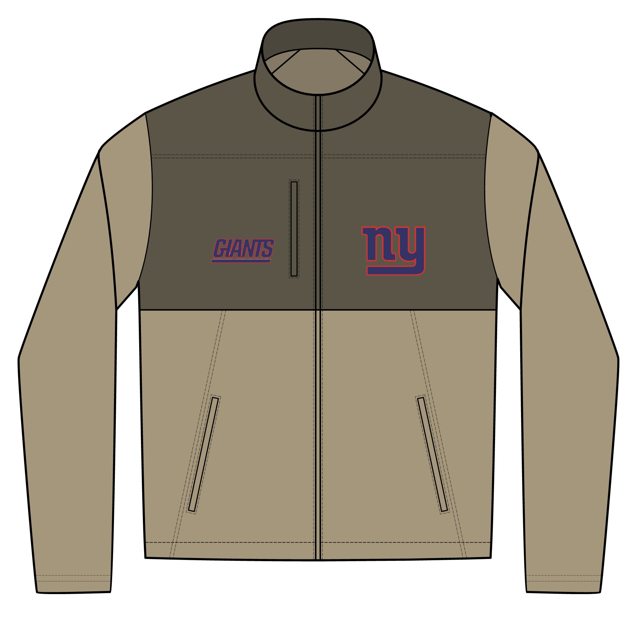 New York Giants Unisex Realtree® Atlas Colorblock Soft Shell (Embroidery) - Image 2
