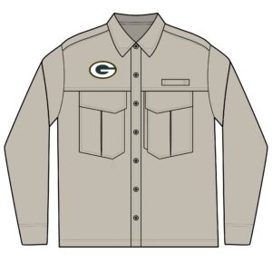 Green Bay Packers Men's Long Sleeve Eddie Bauer Performance Fishing Shirt