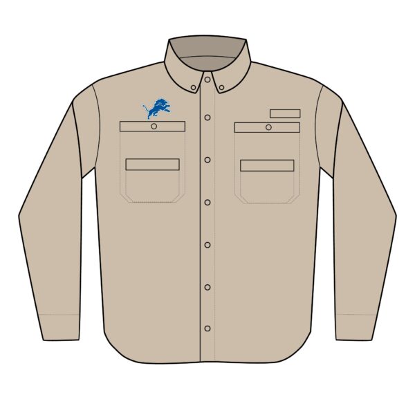 Detroit Lions Men's PFG Tamiami™ II Shirt (Embroidery) - Image 2