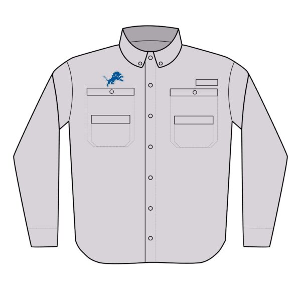Detroit Lions Men's PFG Tamiami™ II Shirt (Embroidery) - Image 3