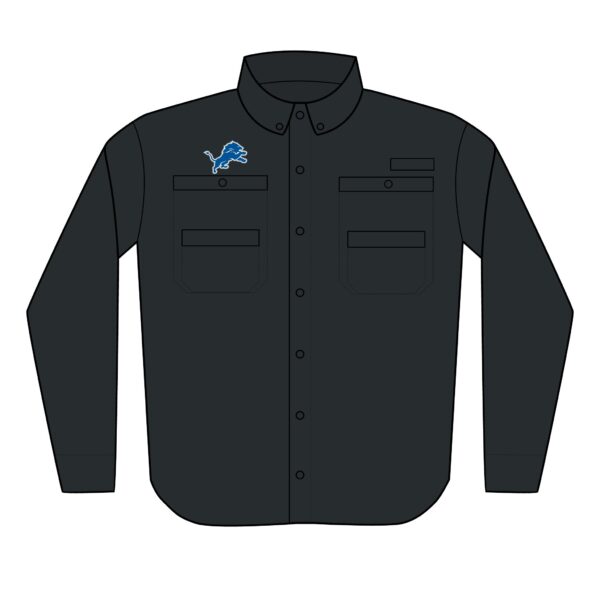 Detroit Lions Men's PFG Tamiami™ II Shirt (Embroidery) - Image 4
