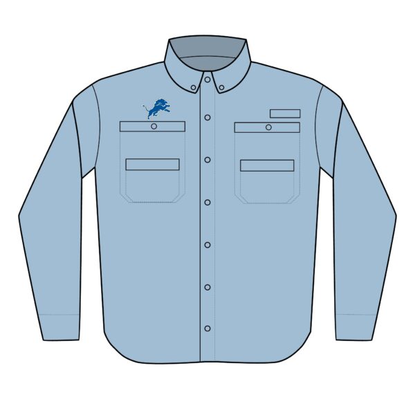 Detroit Lions Men's PFG Tamiami™ II Shirt (Embroidery) - Image 5