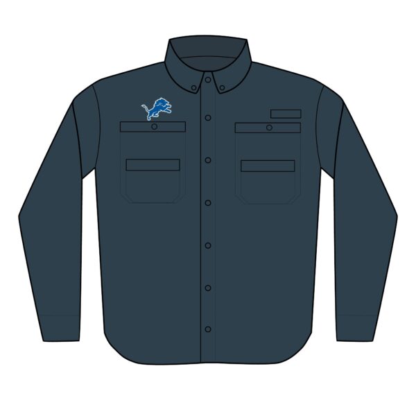 Detroit Lions Men's PFG Tamiami™ II Shirt (Embroidery) - Image 7