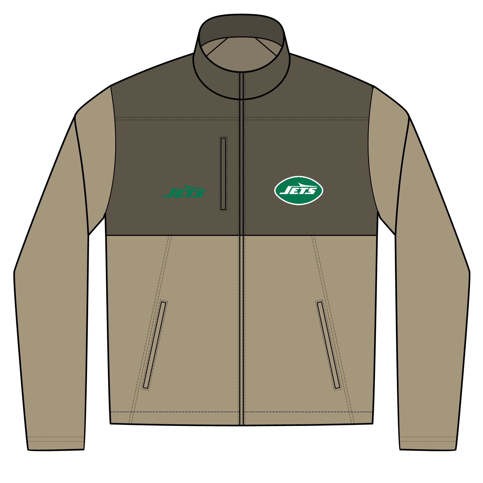 New York Jets Unisex Realtree® Atlas Colorblock Soft Shell (Embroidery) - Image 2