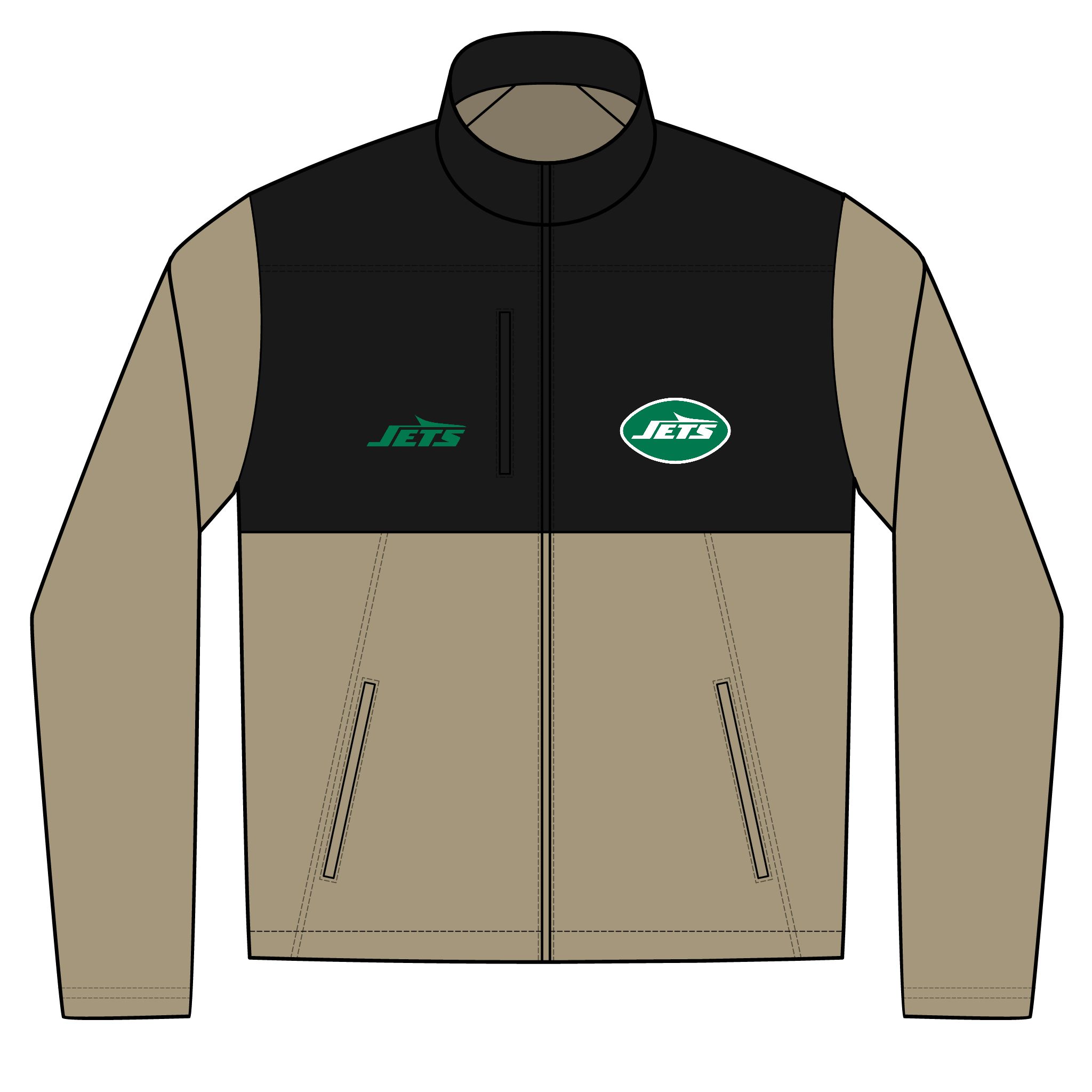 New York Jets Unisex Realtree® Atlas Colorblock Soft Shell (Embroidery)