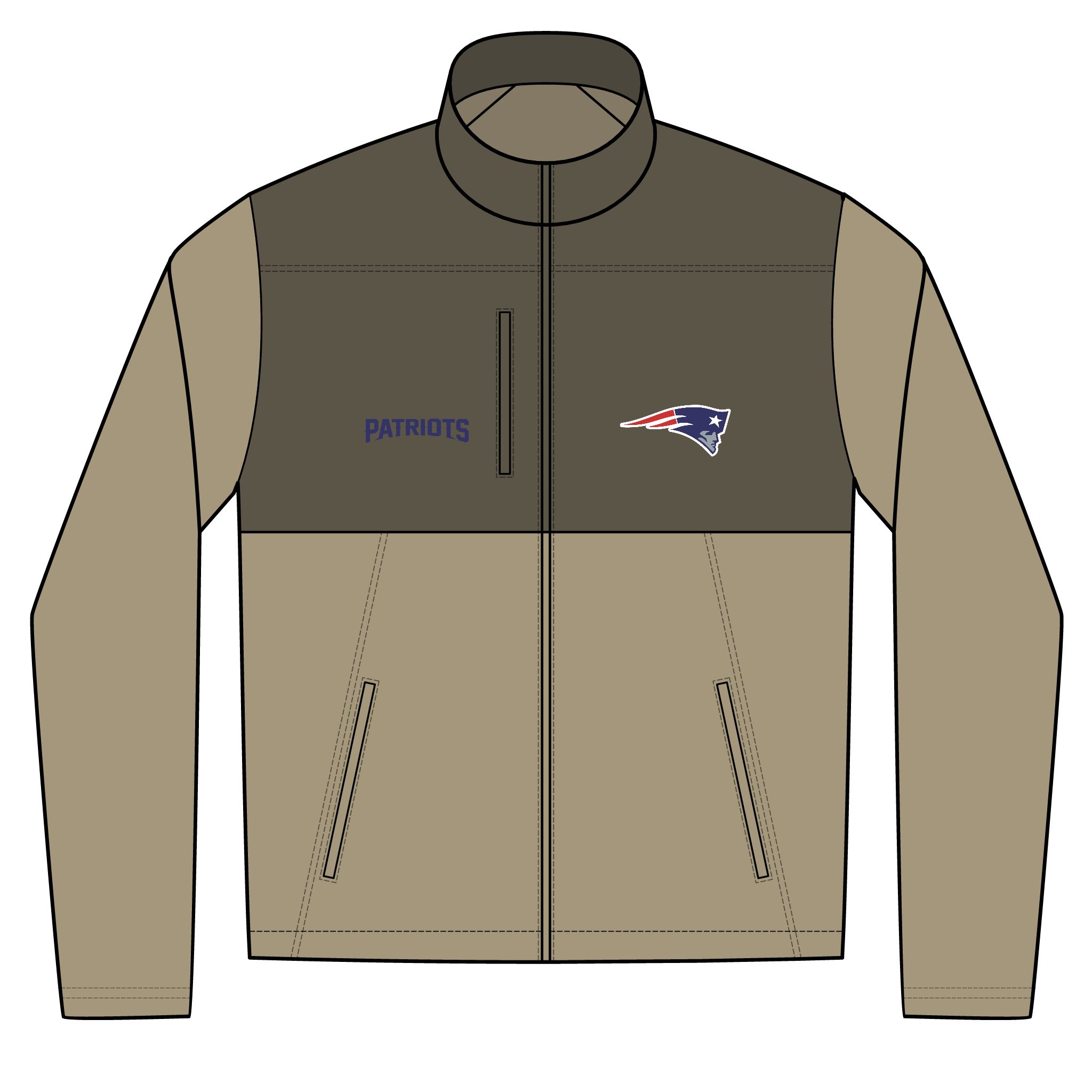 New England Patriots Unisex Realtree® Atlas Colorblock Soft Shell (Embroidery) - Image 2