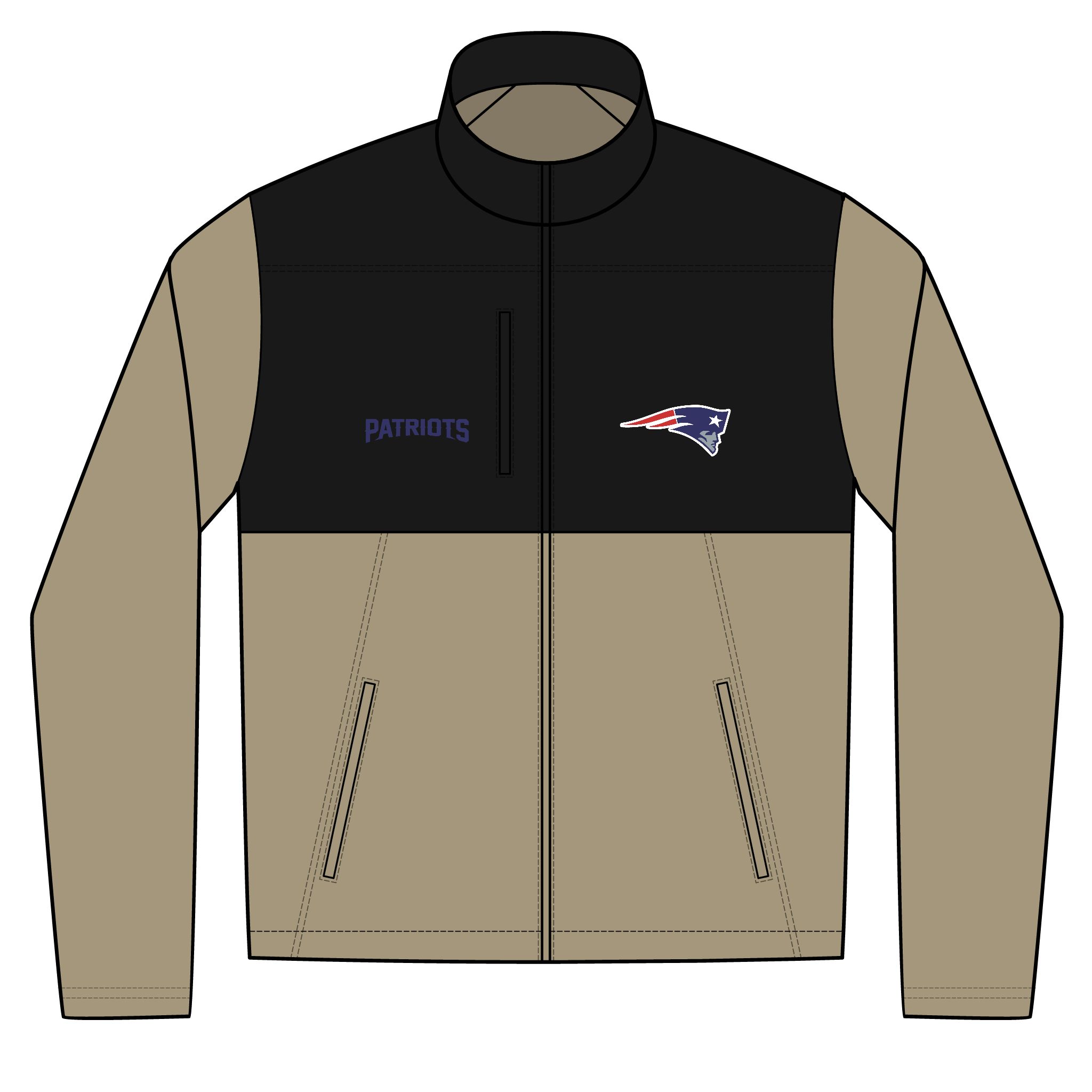New England Patriots Unisex Realtree® Atlas Colorblock Soft Shell (Embroidery)