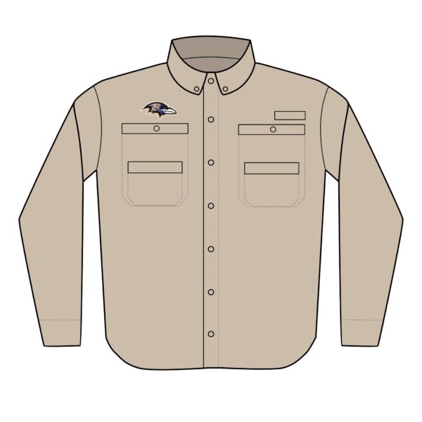 Baltimore Ravens Men's PFG Tamiami™ II Shirt (Embroidery) - Image 2