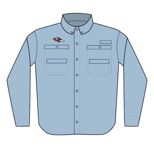 Baltimore Ravens Men's PFG Tamiami™ II Shirt (Embroidery) - Image 4
