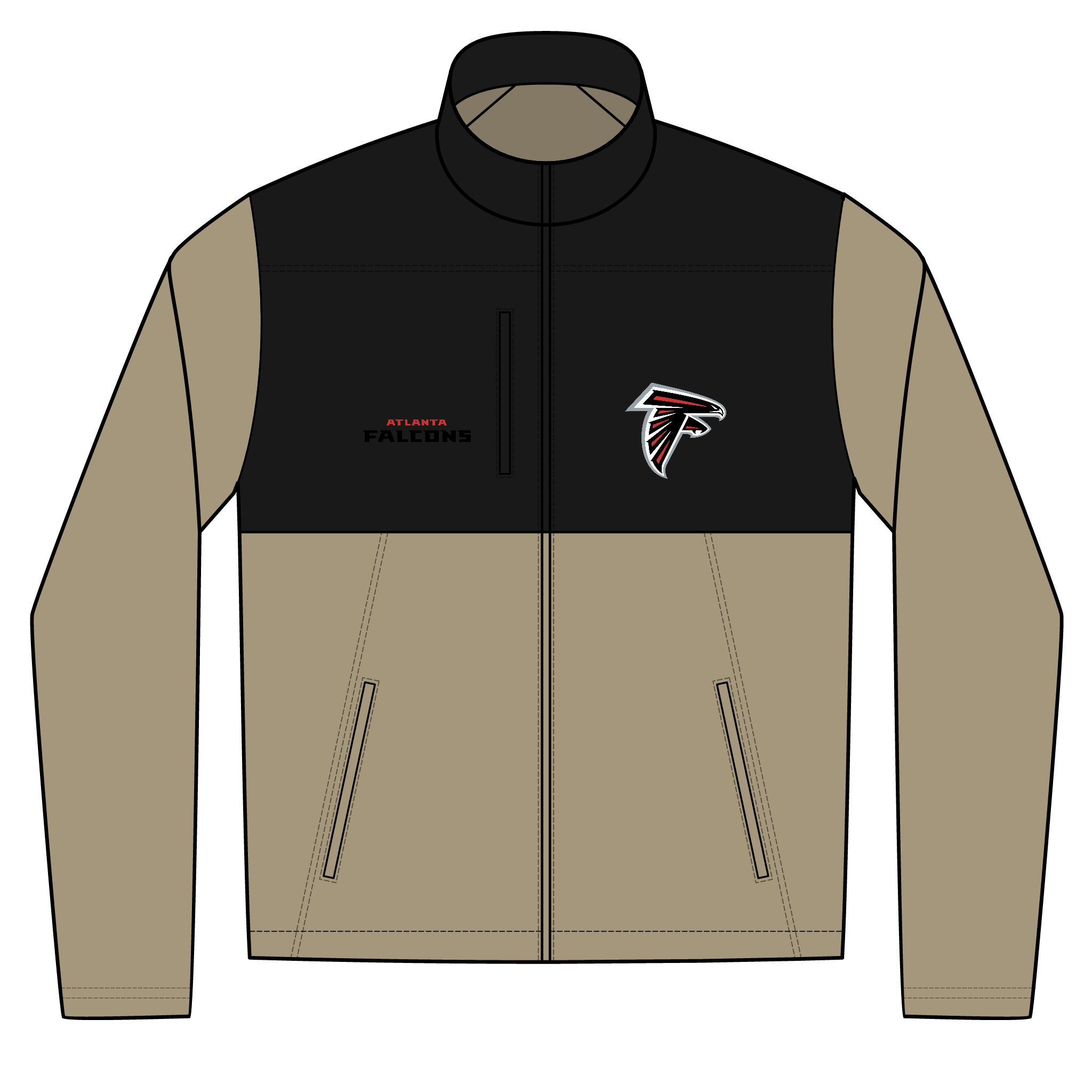Atlanta Falcons Unisex Realtree® Atlas Colorblock Soft Shell (Embroidery) - Image 2