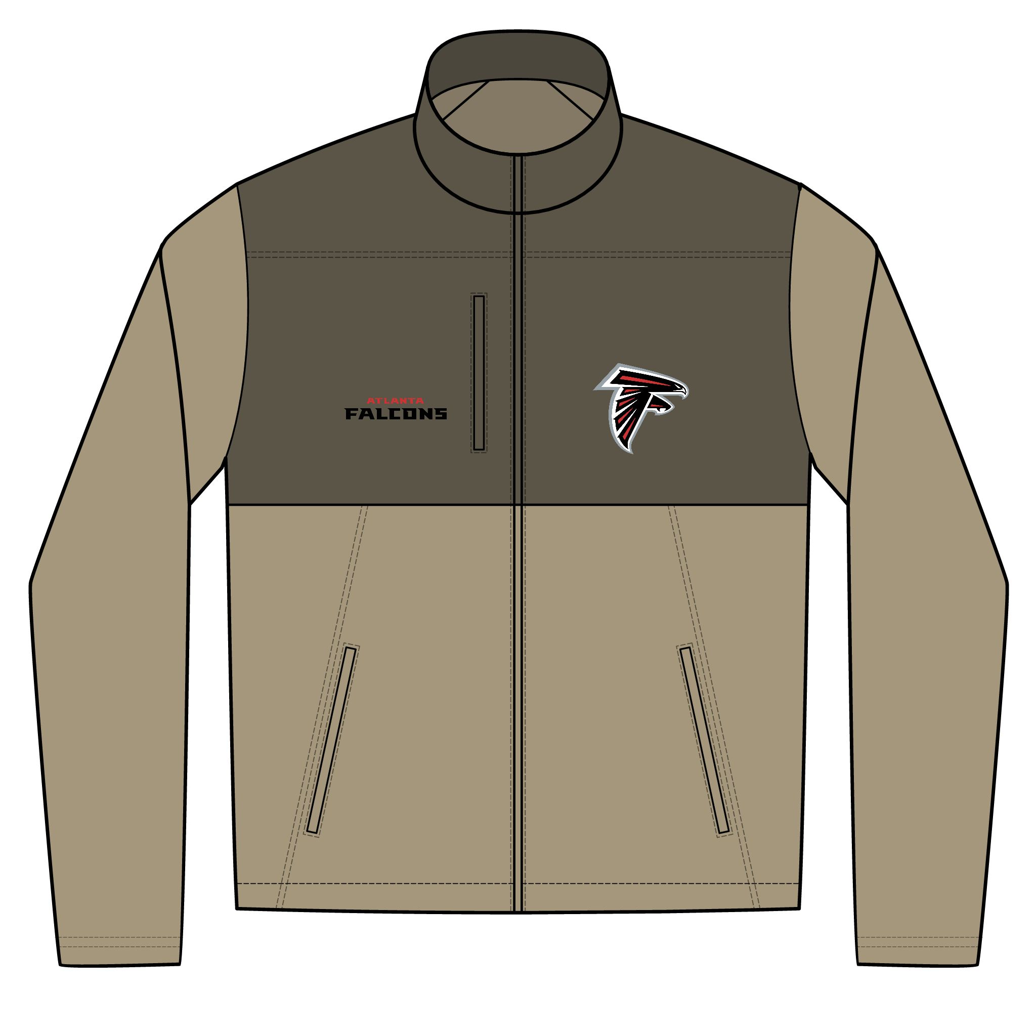 Atlanta Falcons Unisex Realtree® Atlas Colorblock Soft Shell (Embroidery)