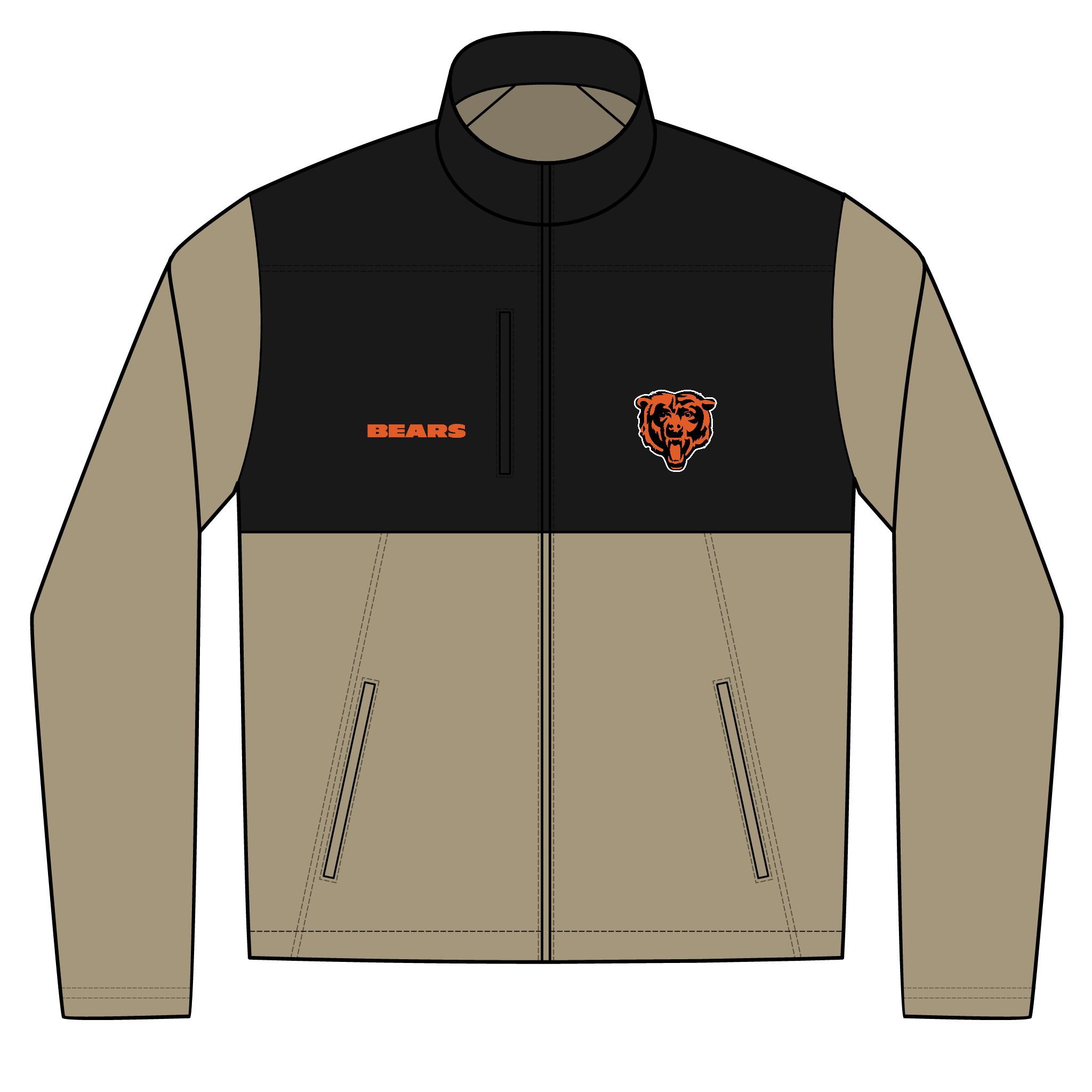 Chicago Bears Unisex Realtree® Atlas Colorblock Soft Shell (Embroidery)