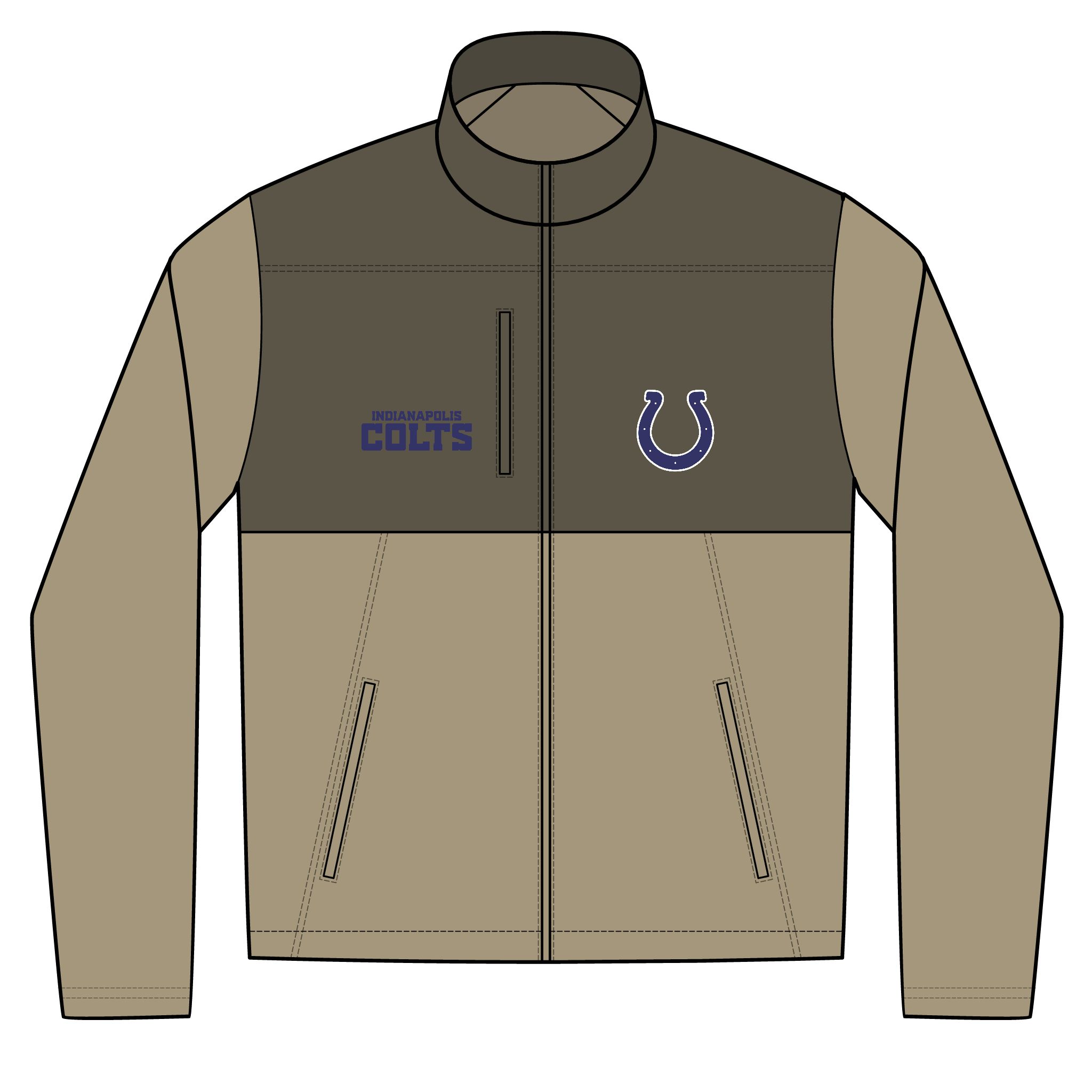 Indianapolis Colts Unisex Realtree® Atlas Colorblock Soft Shell (Embroidery)