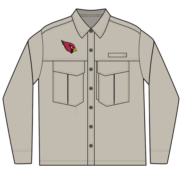 Arizona Cardinals Men's Long Sleeve Eddie Bauer Performance Fishing Shirt - Image 2