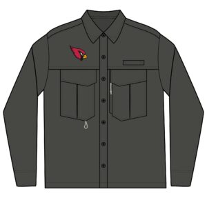 Arizona Cardinals Men's Long Sleeve Eddie Bauer Performance Fishing Shirt