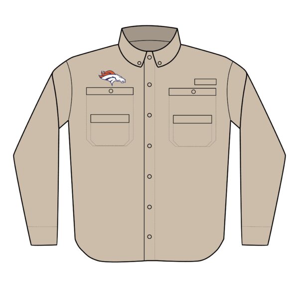 Denver Broncos Men's PFG Tamiami™ II Shirt (Embroidery) - Image 2
