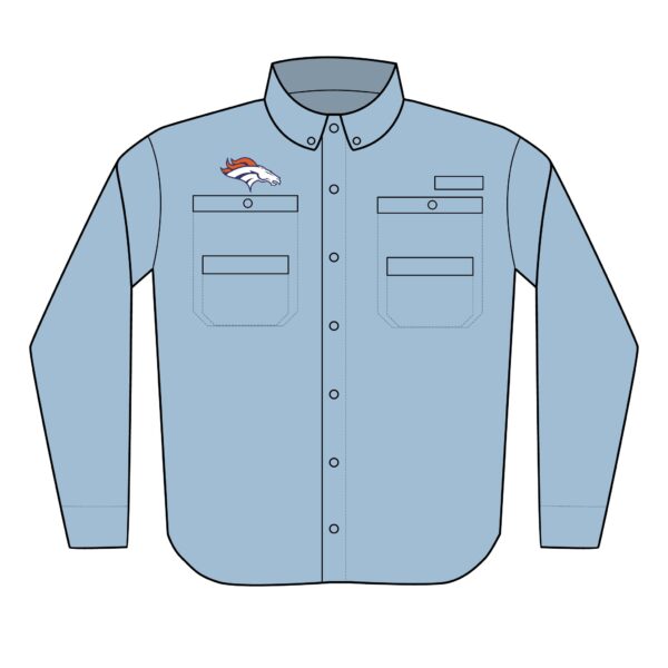 Denver Broncos Men's PFG Tamiami™ II Shirt (Embroidery) - Image 4