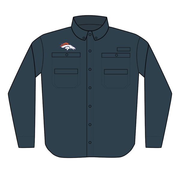 Denver Broncos Men's PFG Tamiami™ II Shirt (Embroidery) - Image 6