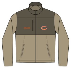 Chicago Bears Vintage Unisex Realtree® Atlas Colorblock Soft Shell (Embroidery)