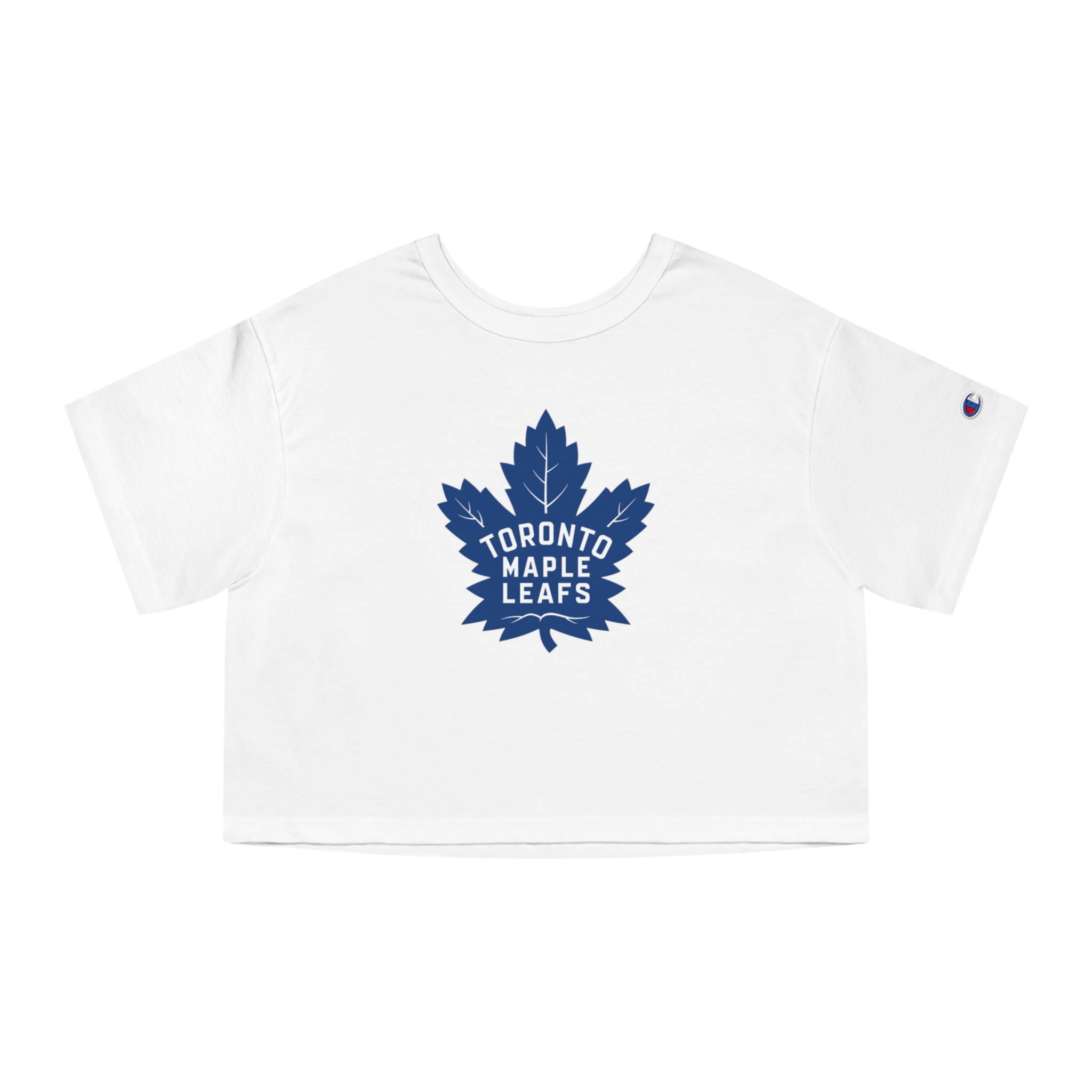 Toronto Maple Leafs Champion Women's Heritage Cropped T-Shirt - Image 4