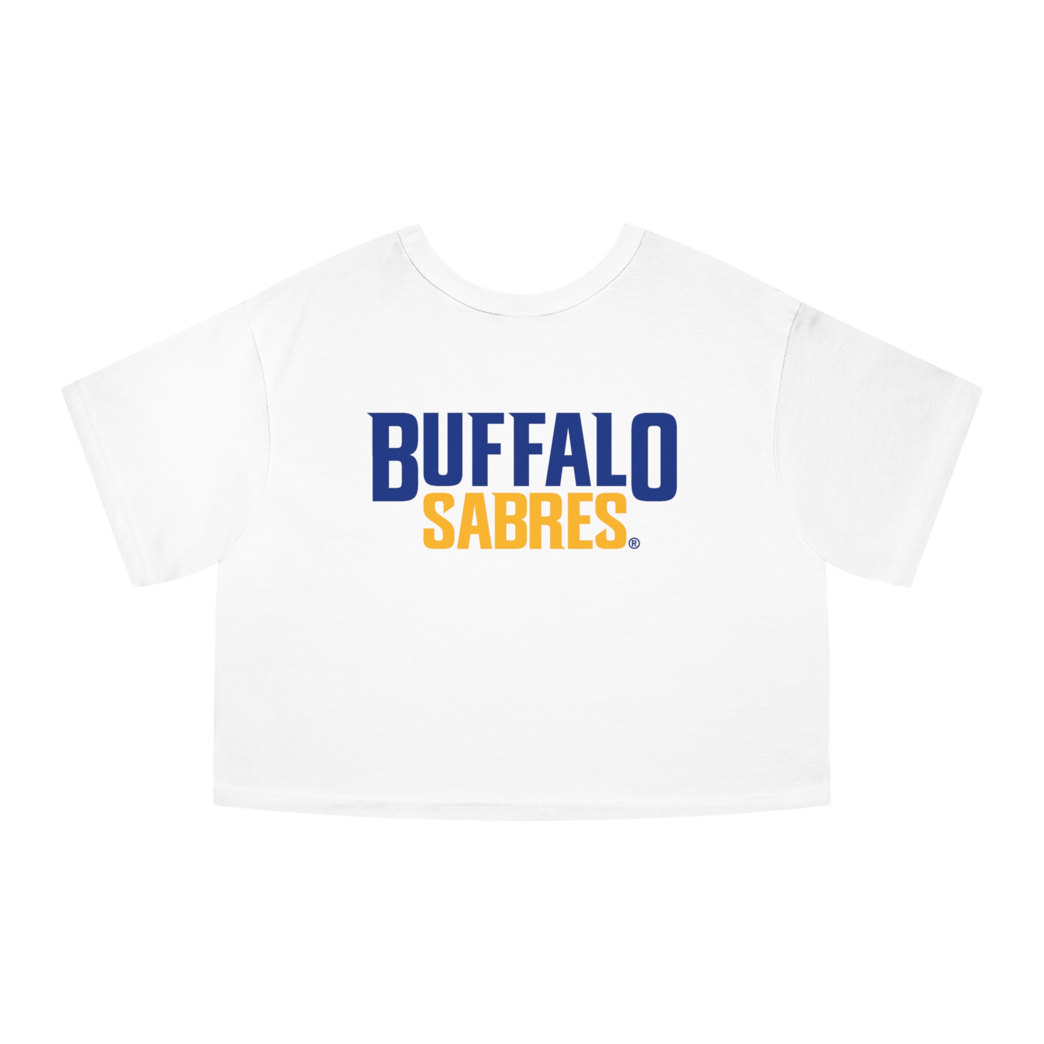 Buffalo Sabres Champion Women's Heritage Cropped T-Shirt - Image 8