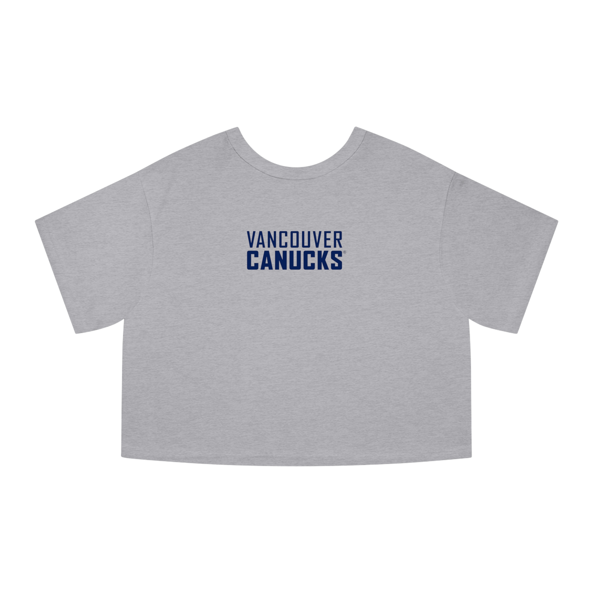 Vancouver Canucks Champion Women's Heritage Cropped T-Shirt - Image 5