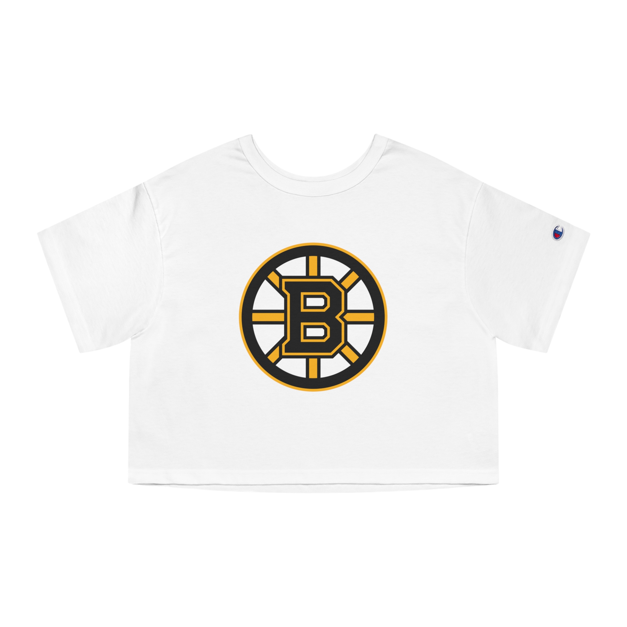 Boston Bruins Champion Women's Heritage Cropped T-Shirt - Image 7