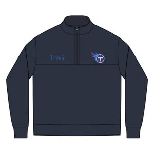 Tennessee Titans Men's Linear Texture Quarter-Zip (Embroidery)