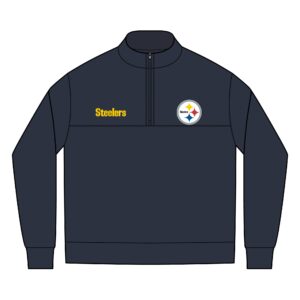 Pittsburgh Steelers Men's Linear Texture Quarter-Zip (Embroidery)