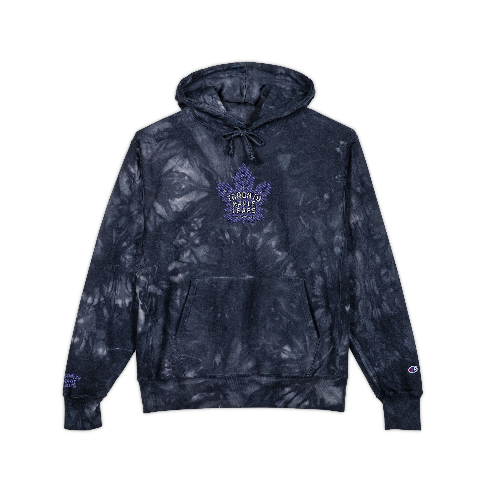 Toronto Maple Leafs Unisex Champion Tie-Dye Hoodie (Embroidery)