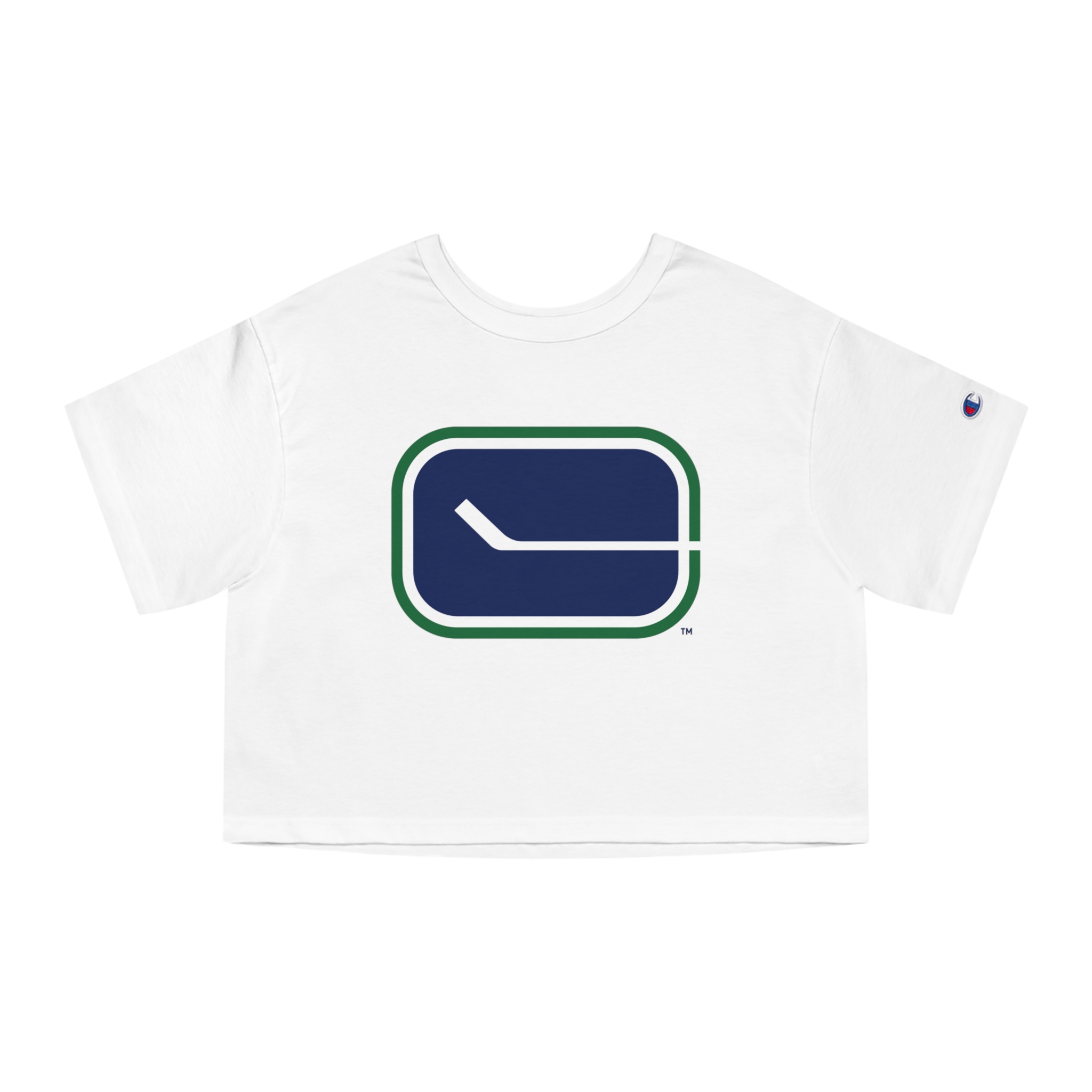 Vancouver Canucks Champion Women's Heritage Cropped T-Shirt