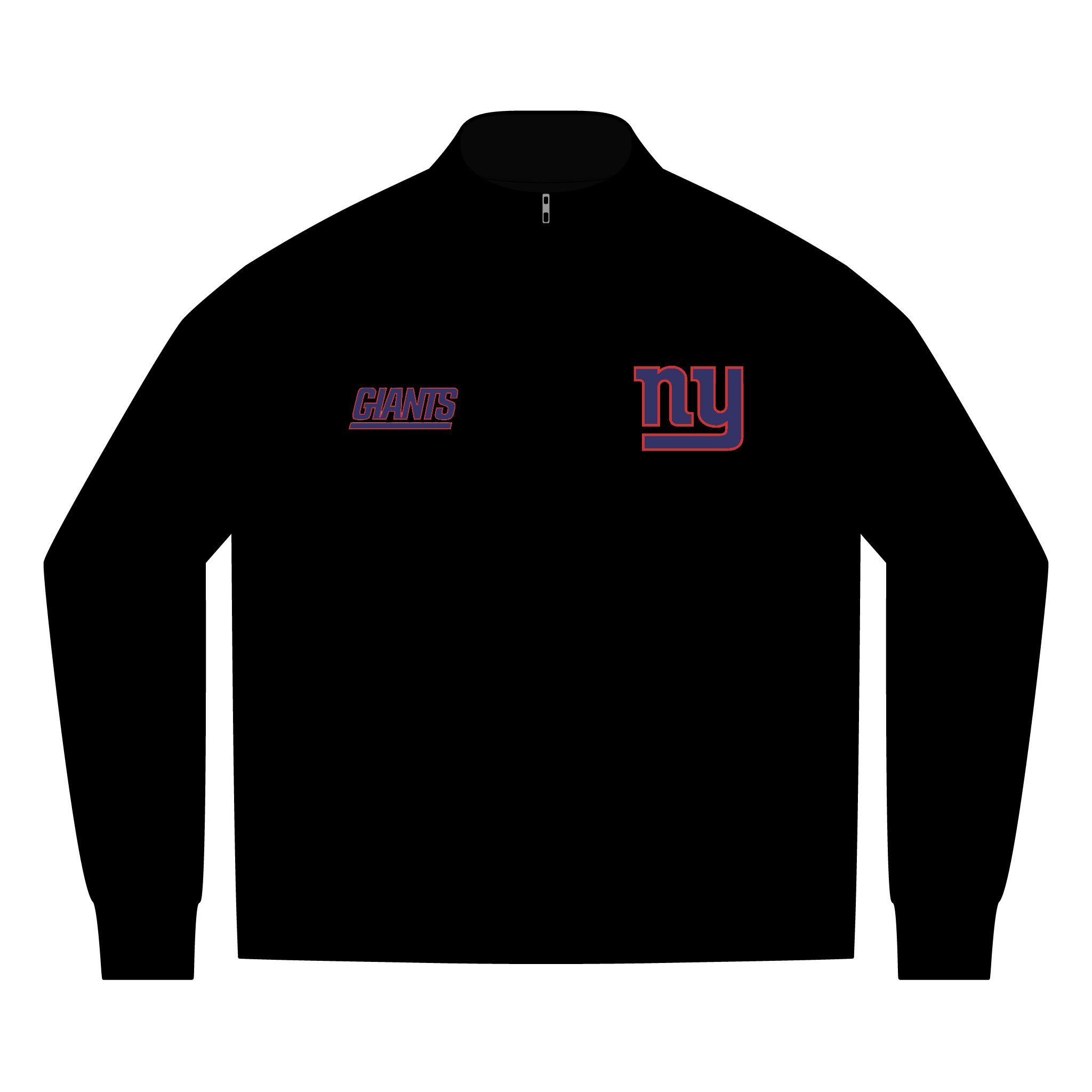 New York Giants Men's Linear Texture Quarter-Zip (Embroidery) - Image 2