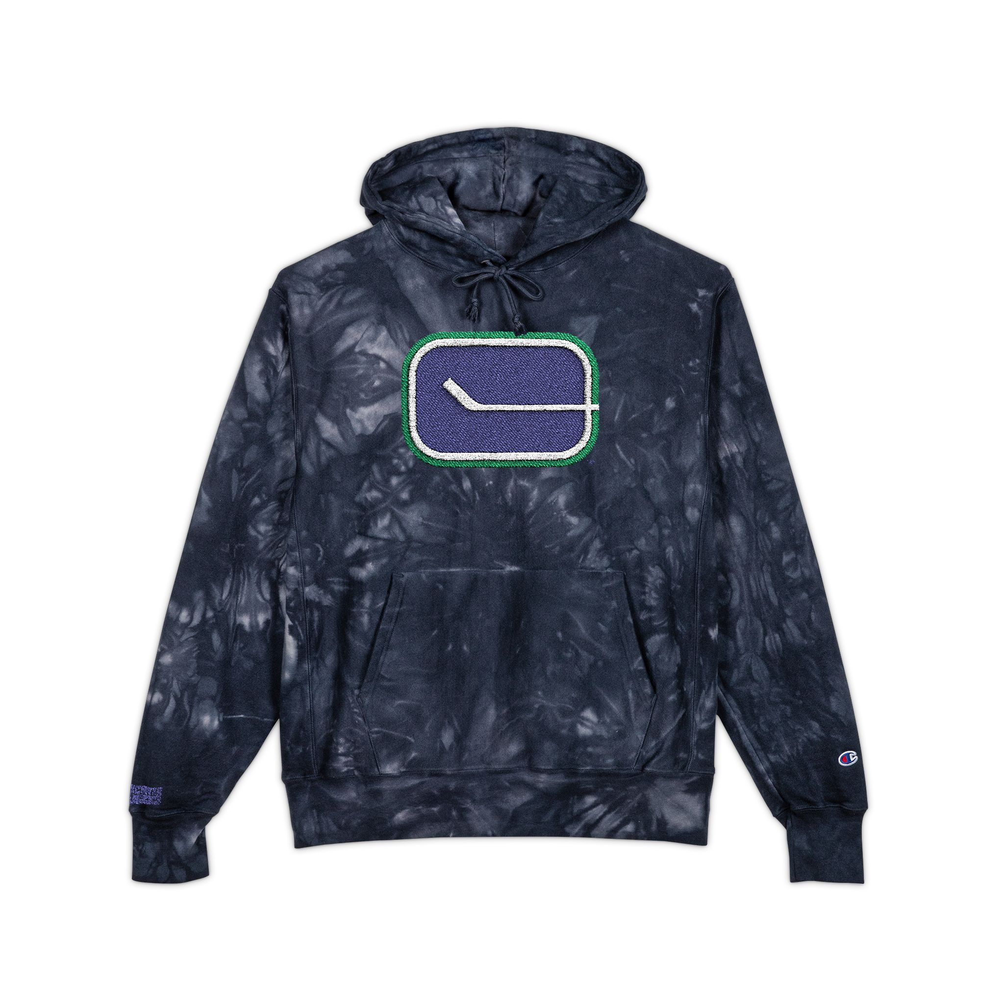 Vancouver Canucks Unisex Champion Tie-Dye Hoodie (Embroidery)